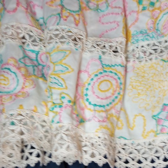 Milly New York embroidered tier skirt size 4 - Picture 8 of 9